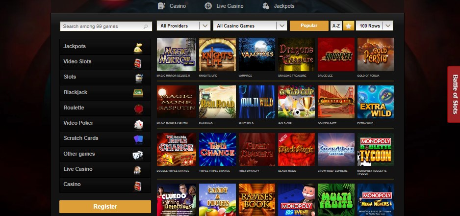 Jack Hammer online casino