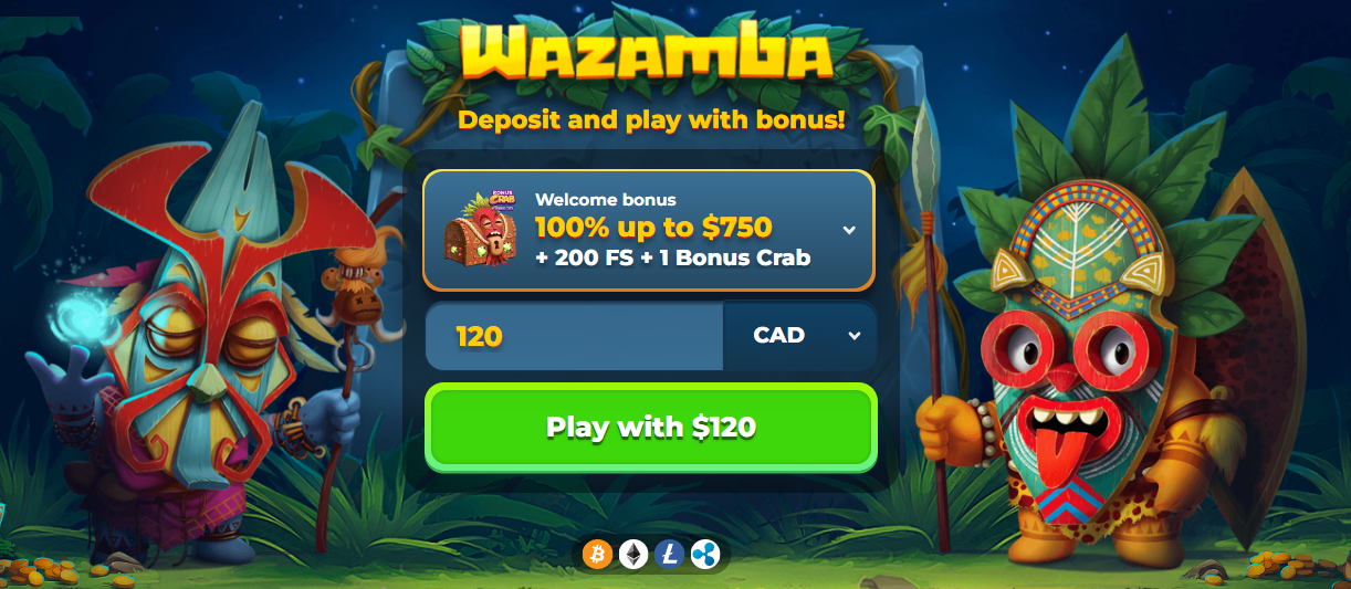 welcome bonus wazamba casino