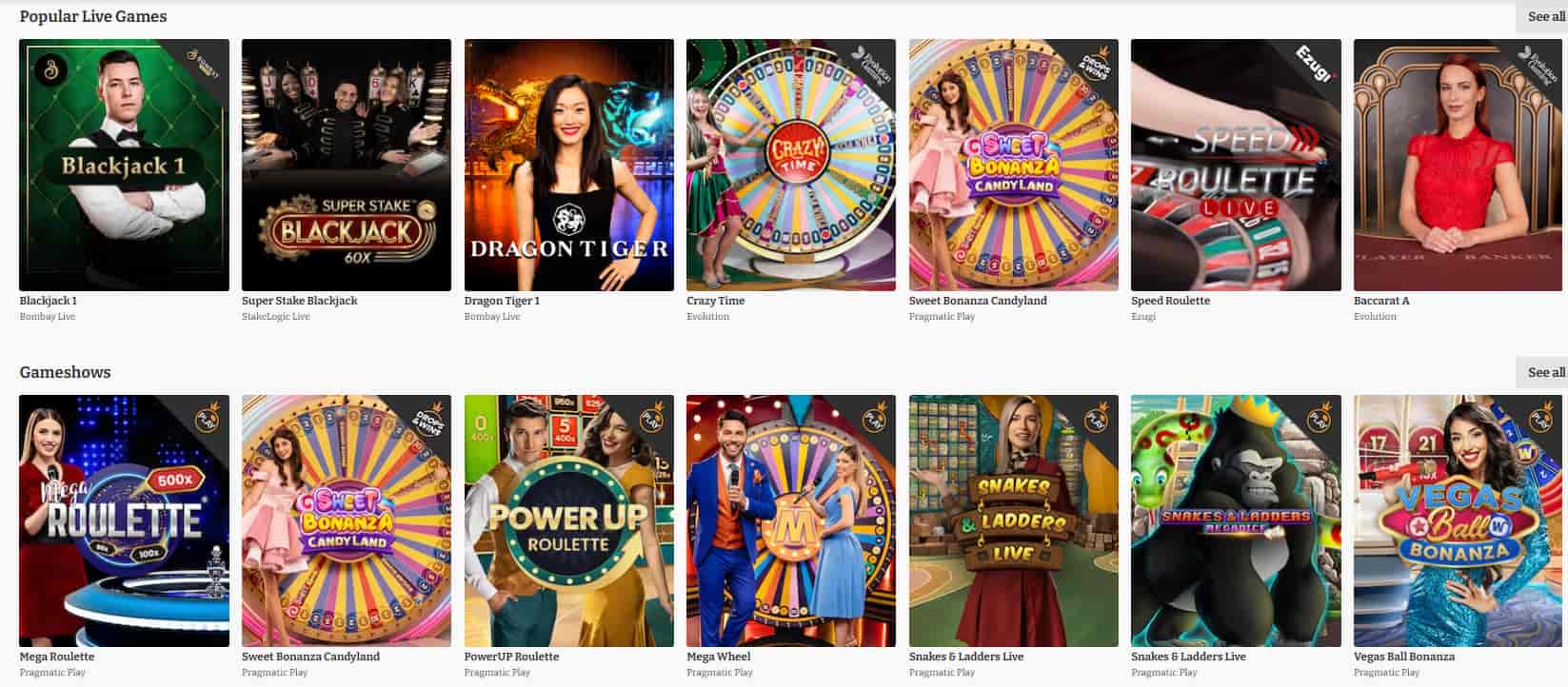 live games luckyspins