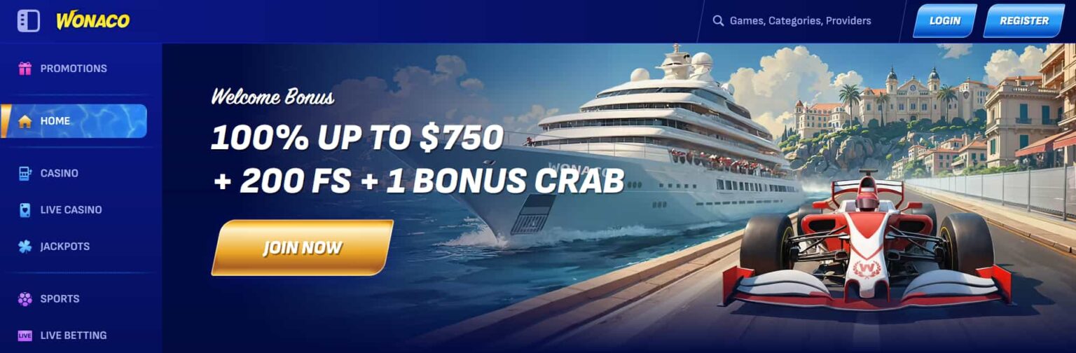 Wonaco Casino Bonus & Review 2026 | Casinosters.ca
