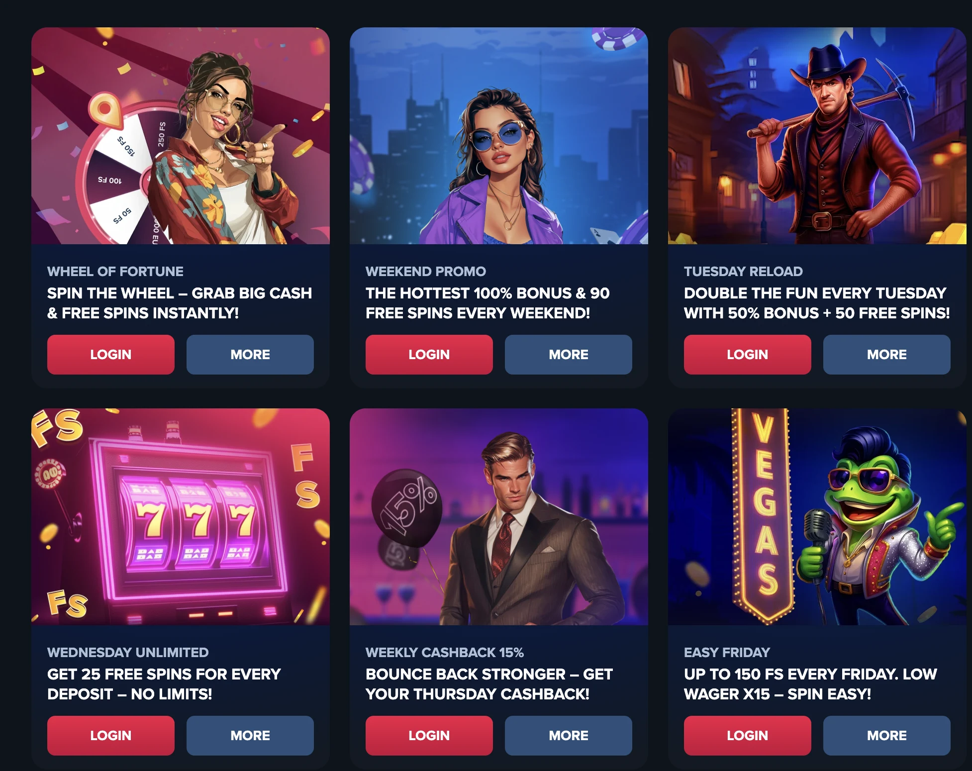 tripscasino bonuses