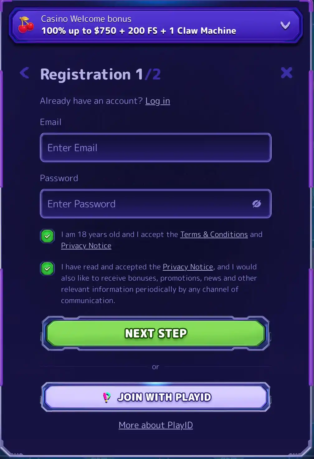 alf casino registration