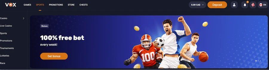 vox casino betting