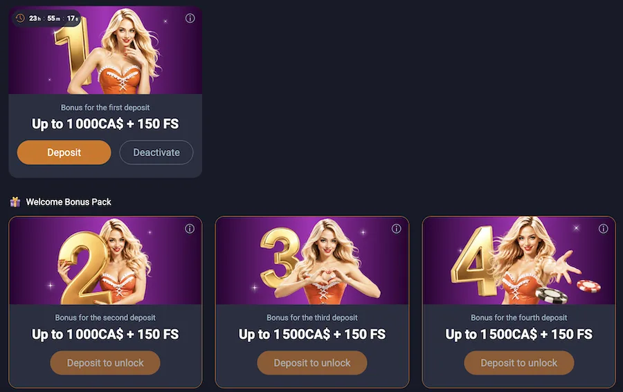 vox casino welcome bonus