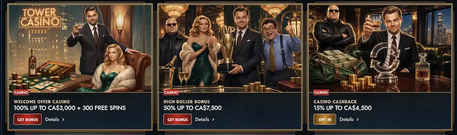 tower casino welcome bonus